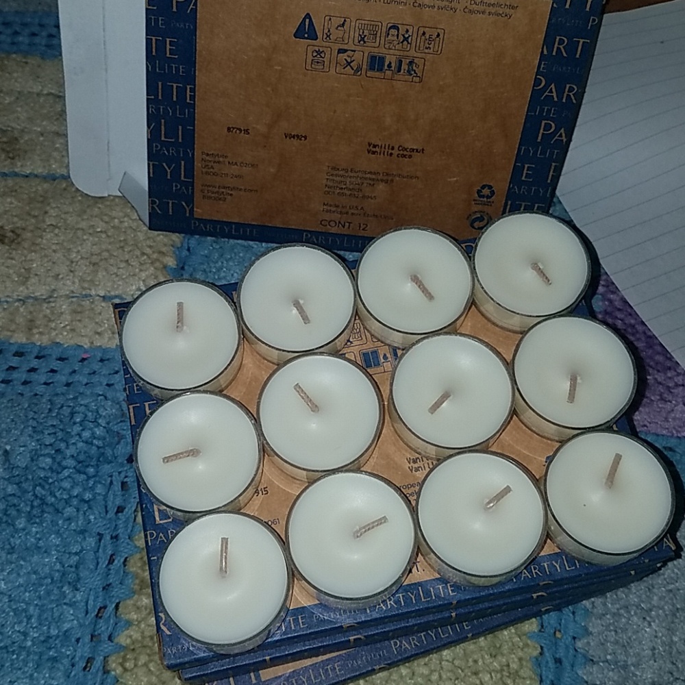 Partylite Vanilla Coconut tealights